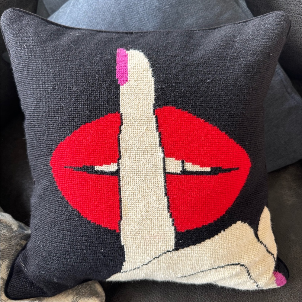 Jonathan Adler Needlepoint Throw Pillow